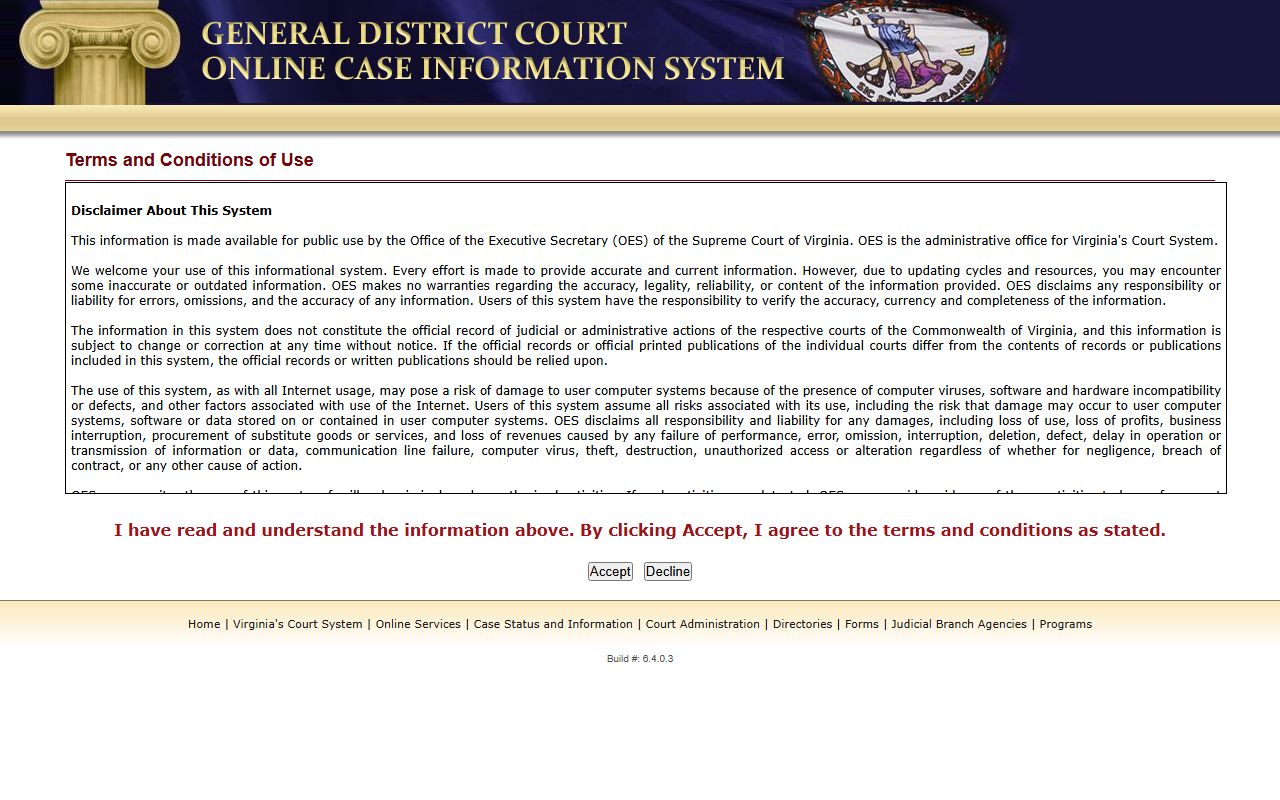Virginia General District Court Greene County court records after arrest search